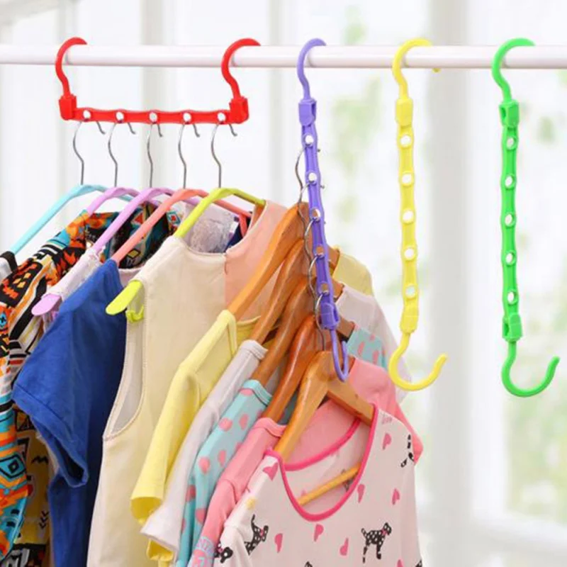 

360 Degree Adjustment Wind-Proof Magic Clothes Hanger Multi-function Holder