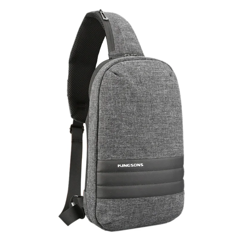 FGGS-Kingsons Men Chest Bag Single Shoulder Back pack Men's Crossbody Bags Casual Messenger Small For Travel | Багаж и сумки