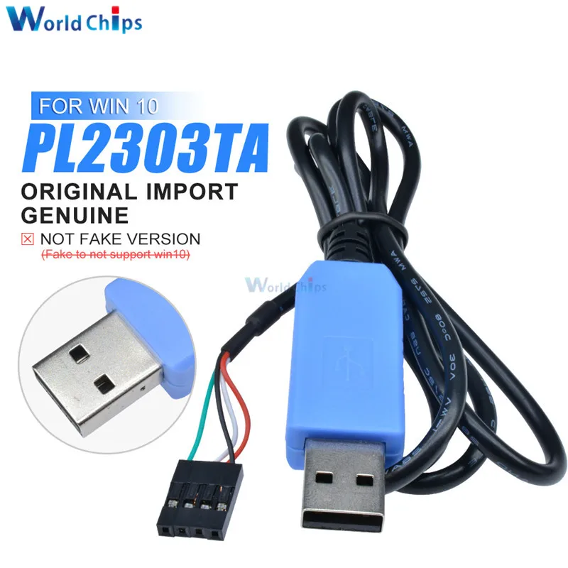 

Original 1M PL2303TA USB to TTL Serial Cable Download Debug Console Converter Cable Compatible with Win7/8/10 Replace PL2303HX