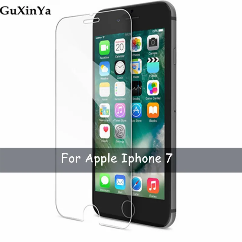 2 шт. закаленное стекло для Apple Iphone 7 Защитное экрана против царапин Передняя