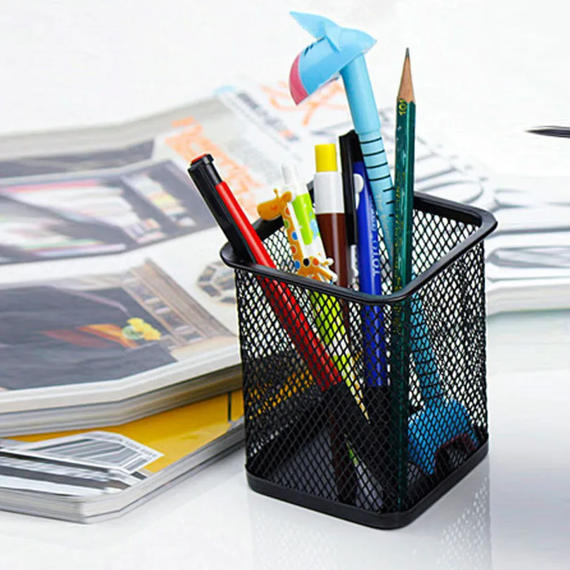 

1 PC High Quality 5 Colors Office Organizer Round Cosmetic Pencil Pen Holders Stationery Container Office Supplies Storage Boxes