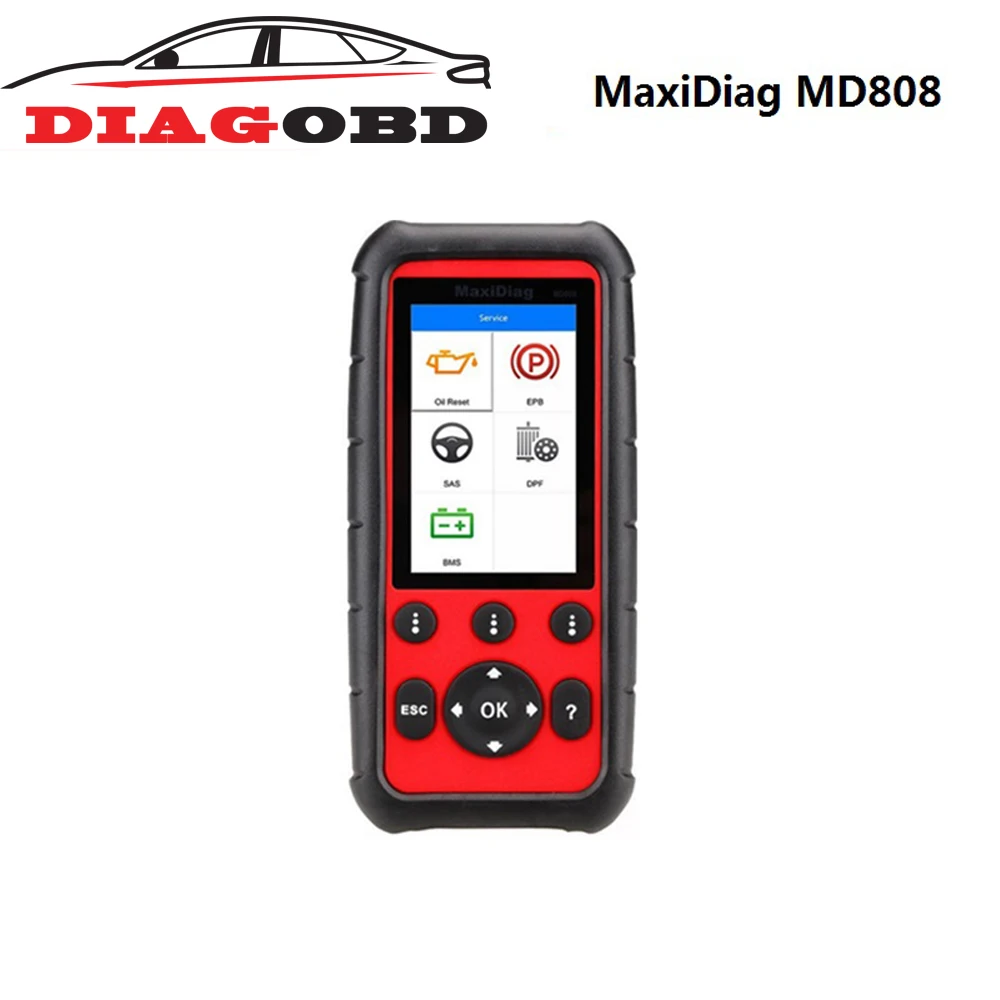 

Autel MaxiDiag MD808PRO Diagnostic Scanner tool for Engine, Transmission, ABS and SRS systems with EPB, Oil Reset