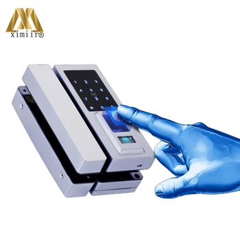 

New Arrival Glass Door Lock Office Keyless Electric Fingerprint Lock XM-Q1 With Touch Keypad Smart Fingerprint Door Lock