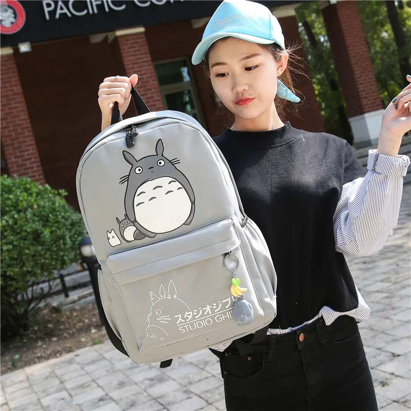 Дропшиппинг Тоторо рюкзак 3D печать путешествия мягкий рюкзак для женщин mochila школьный космический рюкзак ноутбук рюкзаки для девочек Новинка