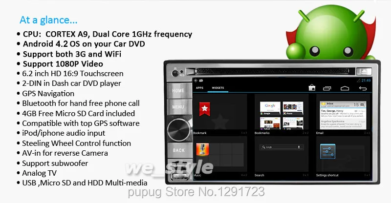 Discount Android 5.1 Quad Core Car Auto Radio Stereo 2Din In Dash Head Unit GPS Navigation Radio Phone Link Bluetooth SWC USB SD WIFI AUX 10