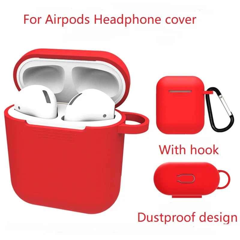 

Soft Silicone Case For Airpods For AirPods Case Shockproof Earphone Protective Cover Waterproof for iphone X Headset Accessories