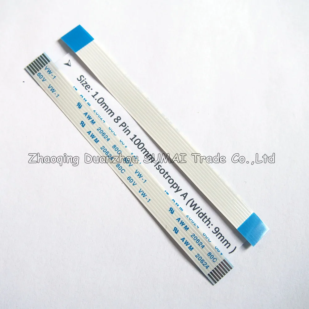 8Pin FFC/FPC Гибкий плоский кабель 1,0 мм Шаг 8 pin 100 мм Изотропия A или анизотропия B кабель, 20624. Добро пожаловать на заказ - Цвет: Isotropy A
