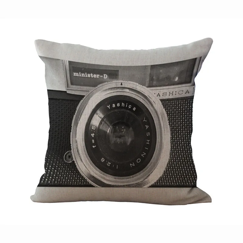 كاميرا نمط الزخرفية غطاء الوسادة 18x18 بوصة غطاء مسند كنبة مربّع كيس وسادة المنزل كنبة مكتب الخصر وسادة مقعد كاميرا نمط الزخرفية غطاء الوسادة 18x18 بوصة غطاء مسند كنبة مربّع كيس وسادة المنزل كنبة مكتب الخصر وسادة مقعد