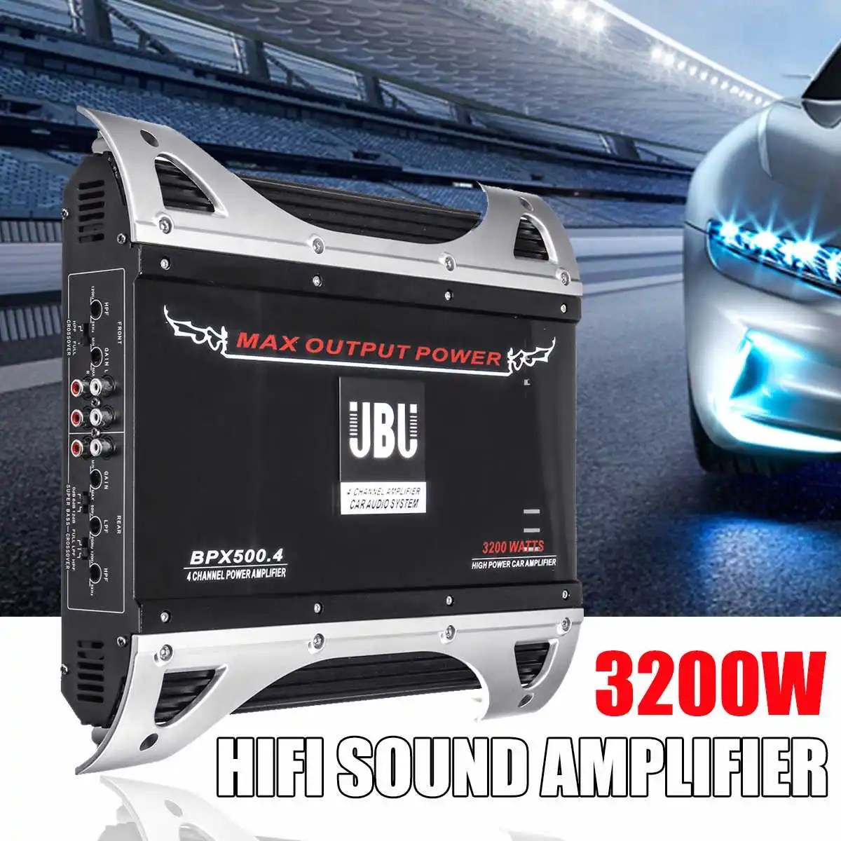 AMPLIFICADOR DE COCHE de 12 V 4 canales de Audio de 3200 W altavoz de Subwoofer de graves estéreo de 4 vías de Audio de vehículo de alta potencia AMPLIFICADOR DE POTENCIA AMPLIFICADOR DE COCHE de 12 V 4 canales de Audio de 3200 W altavoz de Subwoofer de graves estéreo de 4 vías de Audio de vehículo de alta potencia AMPLIFICADOR DE POTENCIA