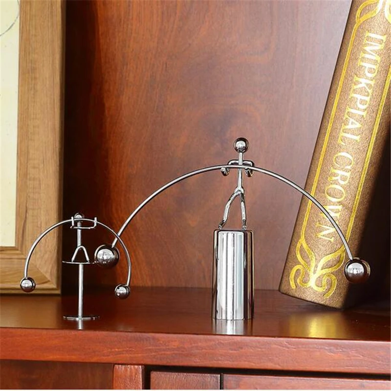 

Decoration Newton Pendulum 1Pcs Weight Lifting Iron Man Gift Perpetual Balance Science Physics
