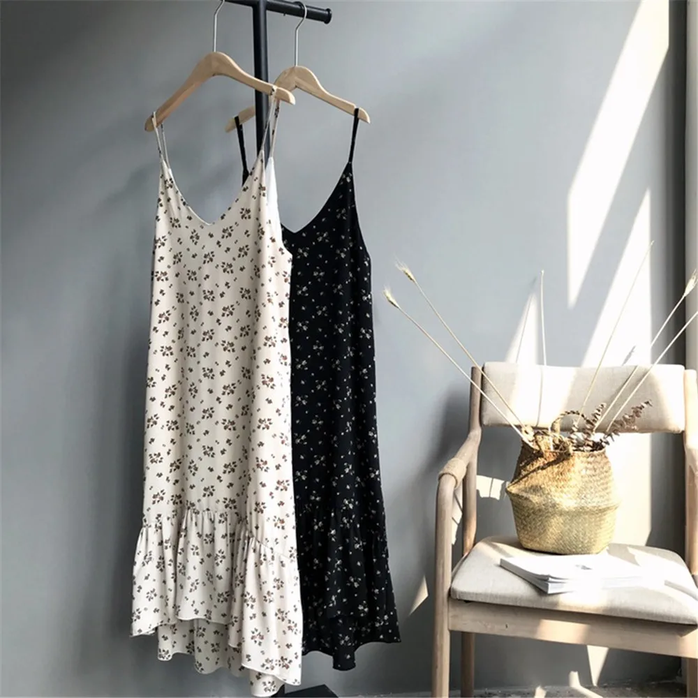 Sexy Beach V Neck Dress 2018 Summer Vacation Loose Dress Casual Vestidos Strapless Women Bow Dresses Boho Vintage Maxi Dress (4)