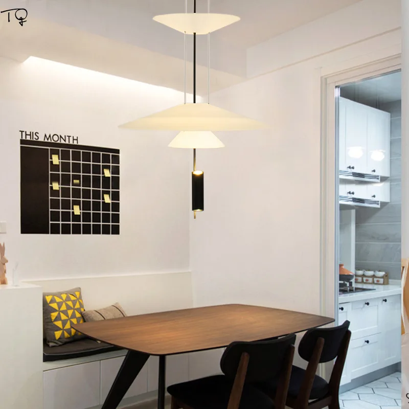  Modern Simple LED Pendant Lights Pyramid Cone Acrylic Individual Creative Bar Club Light Luxury Stu - 33030645729