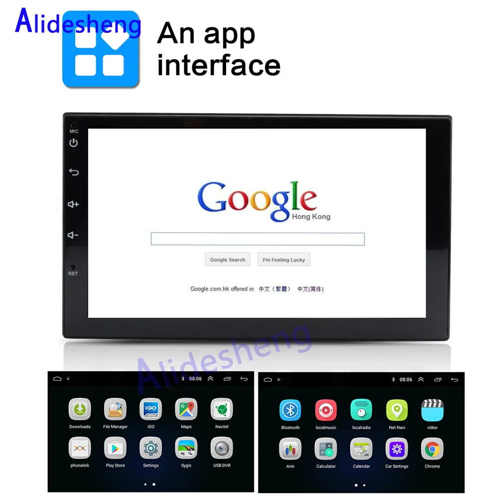 Best Android 8.1 Car DVD player 2din Stereo Car Radio  For Hyundai Buick VW  Toyota  Nissan Peugeot Volkswagen Honda GPS navigation 4