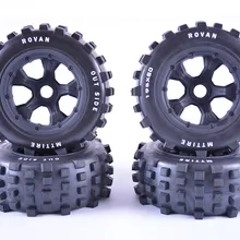 Мощное сцепление большой протектор внедорожных шин в сборе для KM ROVAV HPI Baja 5T 5SC Traxxas x-maxx LOSI 5IVE-T DBXL 195*80 мм