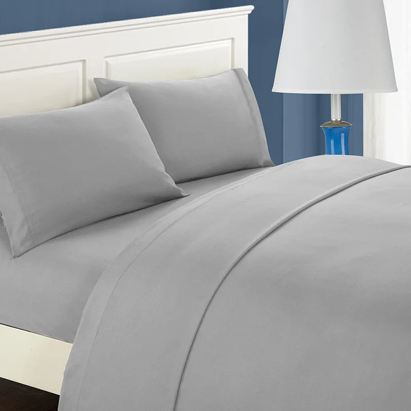  UNIKEA Bed Sheet Set Brushed Microfiber Bedding 3 or 4 Piece Flat Sheet Fitted Sheet and Pillowcase