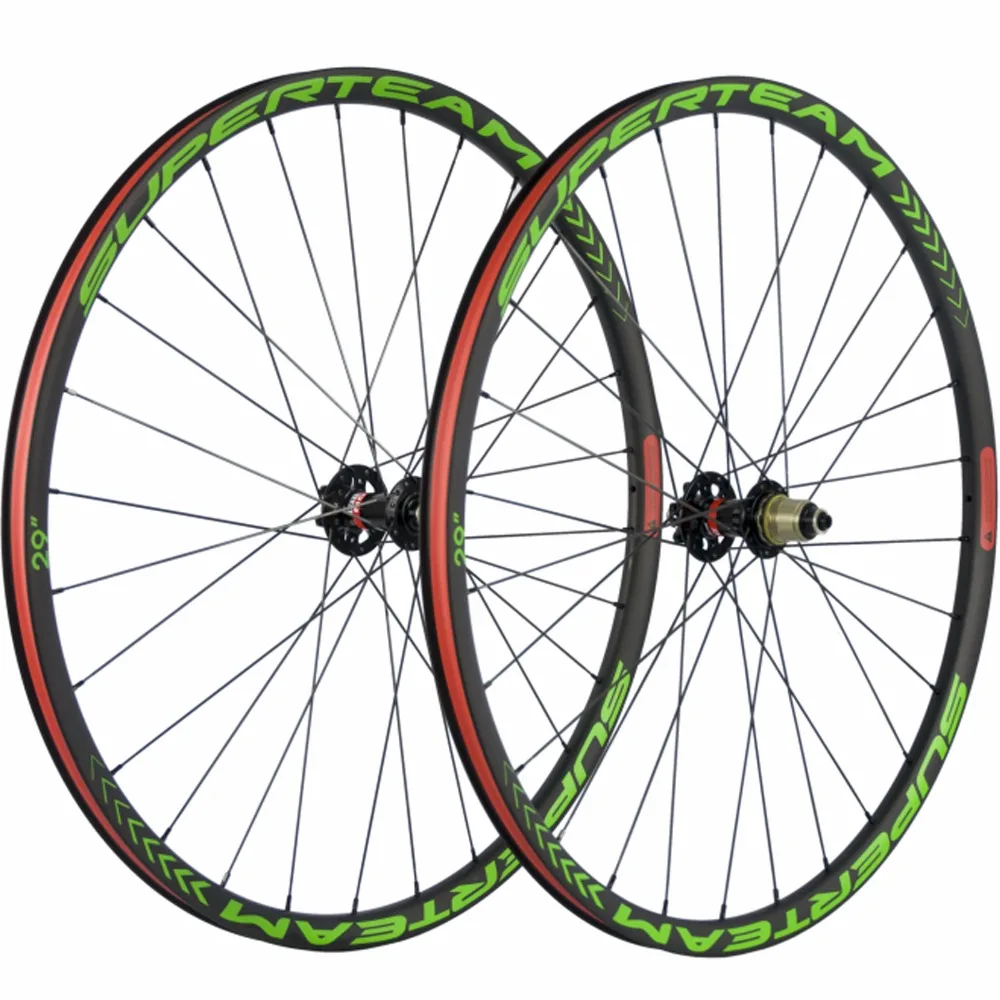 Карбоновые колесные диски Superteam MTB 29ER велосипедные колеса 27 мм широкие горные
