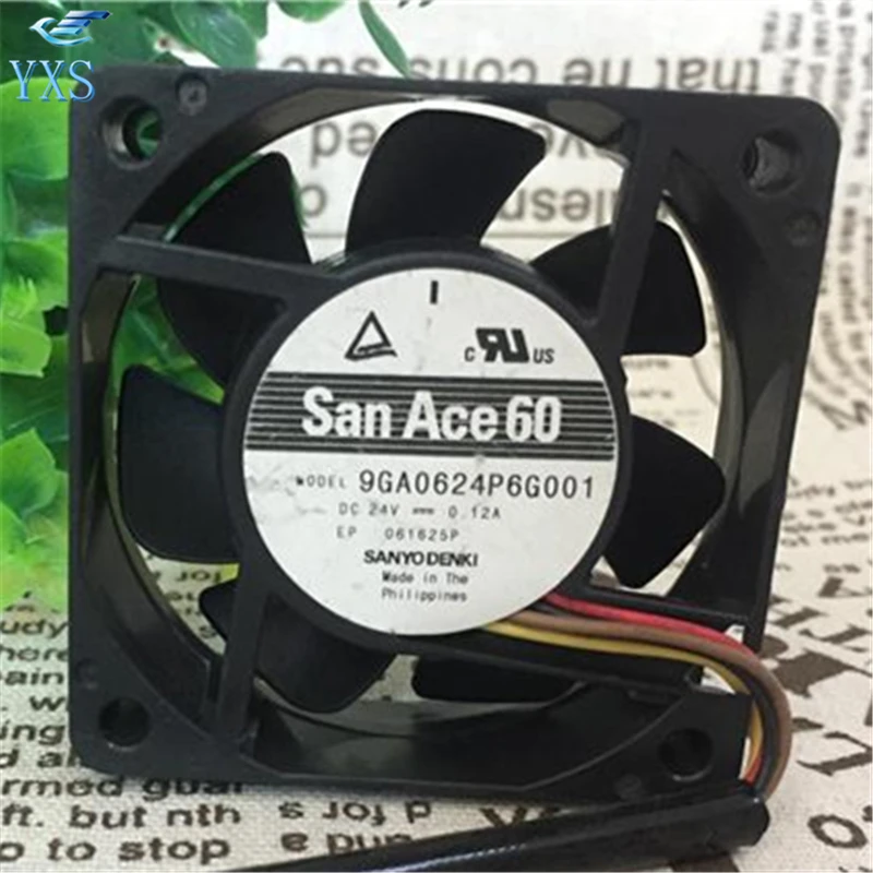 

9GA0624P6G001 DC 24V 0.12A 6020 6CM 60*60*20mm 4 Wires Cooling Fan