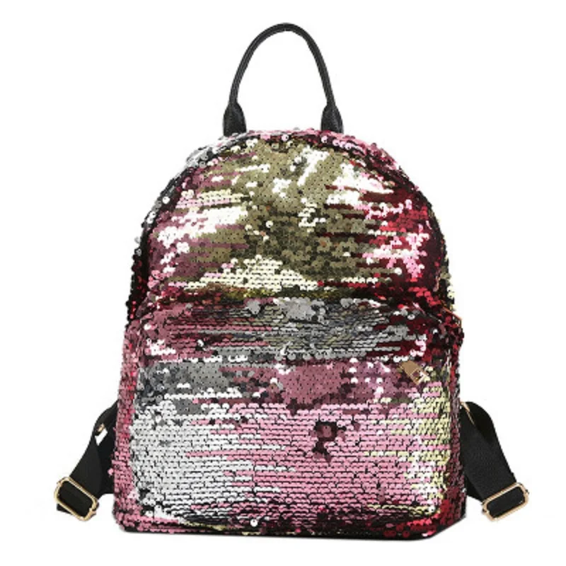 Women Backpacks Colorful Sequins Shiny Female Backpack For Teenage Girls New Bagsin Backpacks