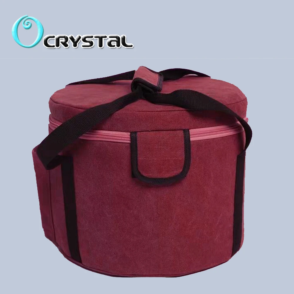 Новое красное полотно сумка для переноски " хрустальные поющие чаши