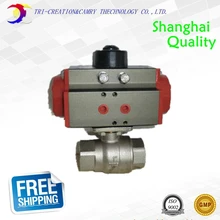 Пневматический femvalve 5/4 DN32, 2 ходовой SUS304, резьбовой шаровой клапан из нержавеющей стали, жидкостный клапан