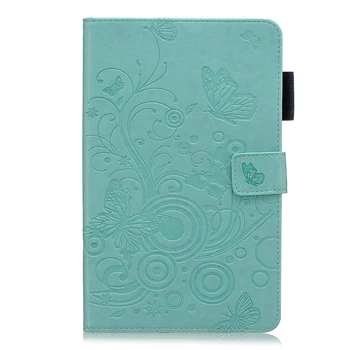 

50pcs/lot butterfly 3 card credit card slot leather hot sale cover case for Samsung Galaxy Tab A 8.0 P200 P205 SM-P200 SM-P205