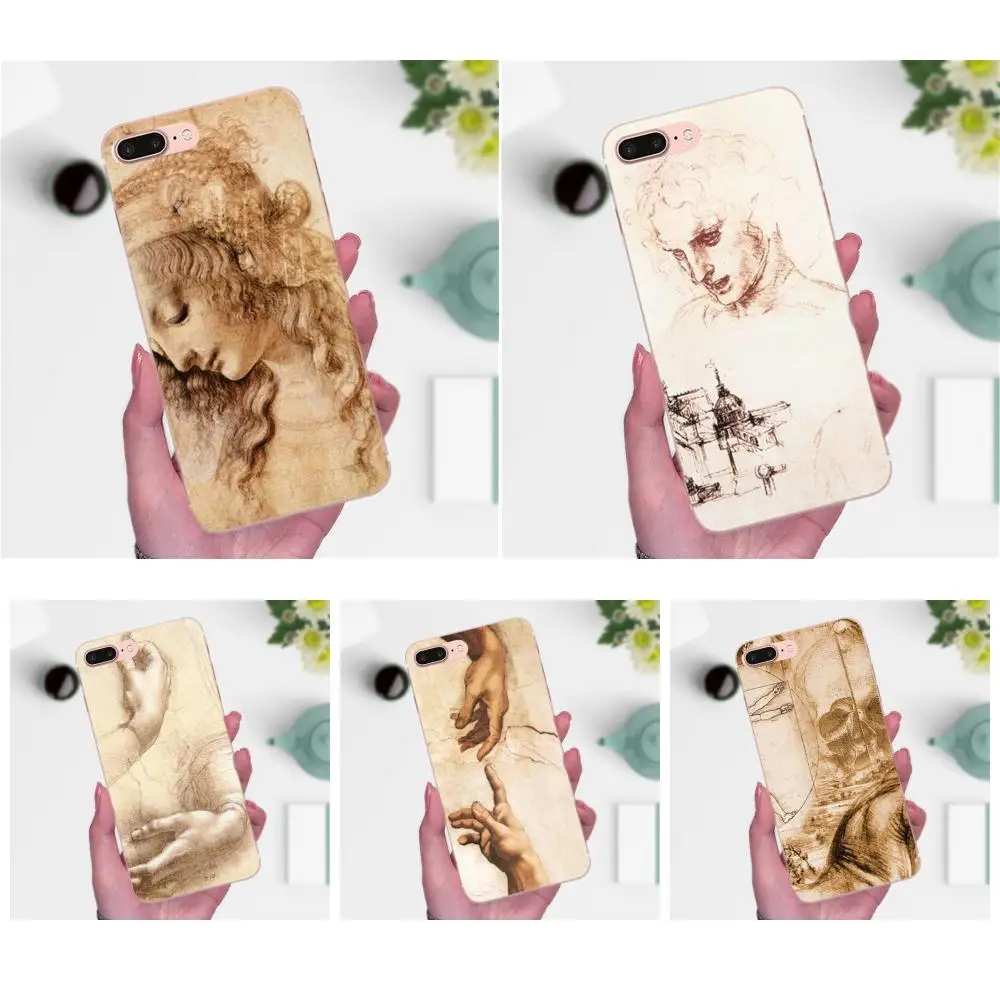Итальянская художественная картина Leonardo Da Vinci для Galaxy J1 J2 J3 J330 J4 J5 J6 J7 J730 J8 2015 2016 2017