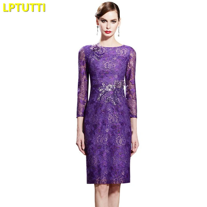 

LPTUTTI Appliques Embroidery New Sexy Woman Social Festive Elegant Formal Prom Party Gowns Fancy Short Luxury Cocktail Dress