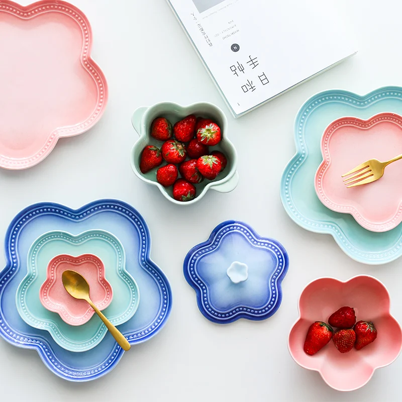 Buy Brand Irregular Flower Shape gradient color