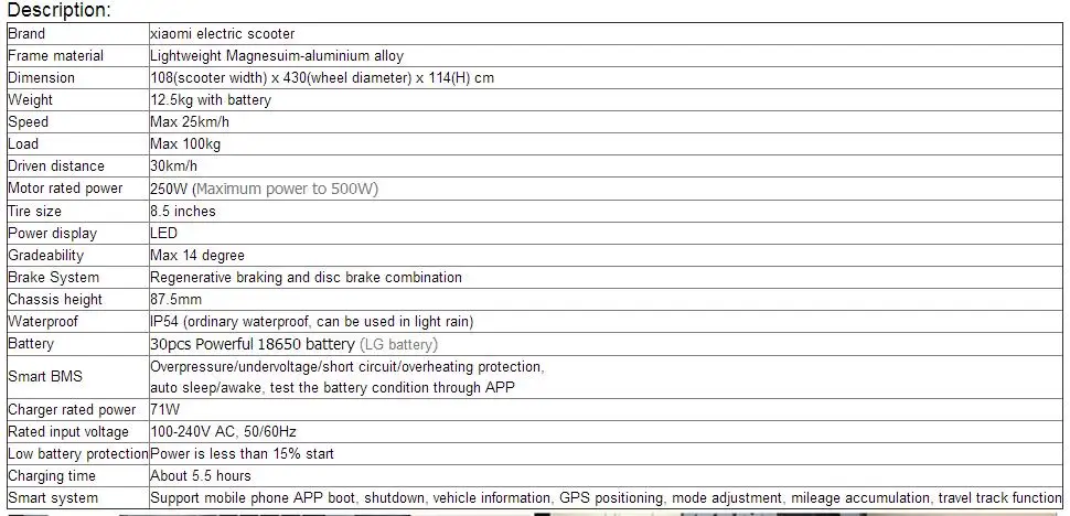 Excellent Xiaomi Scooter Mijia M365 Smart Electric Foldable Scooter 2 Wheels Hoverboard Oxboard 30km mileage LG Battery Kick Scooters 3