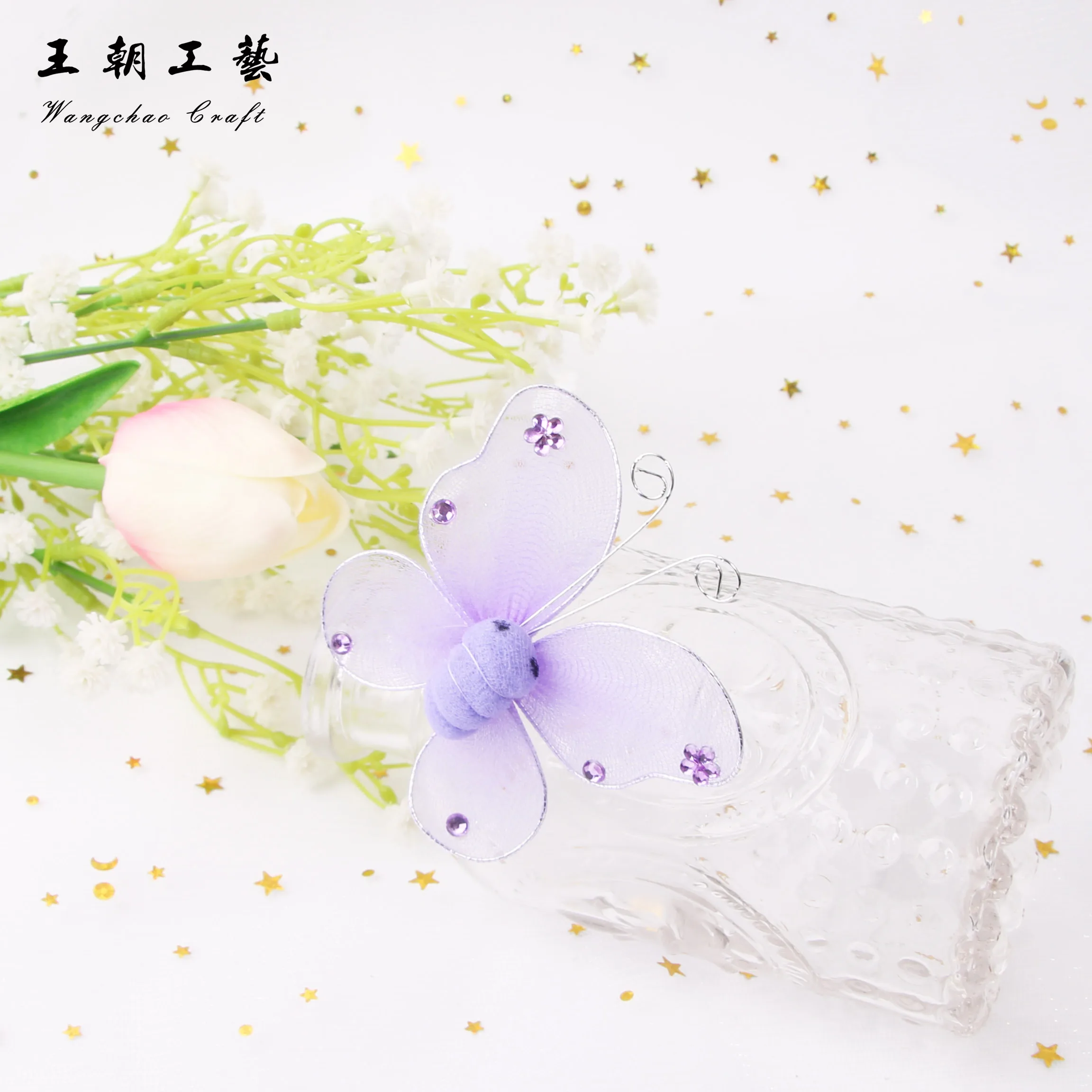 12pcs Lot 8cm Butterfly Decorative Clips Wedding Butterflies