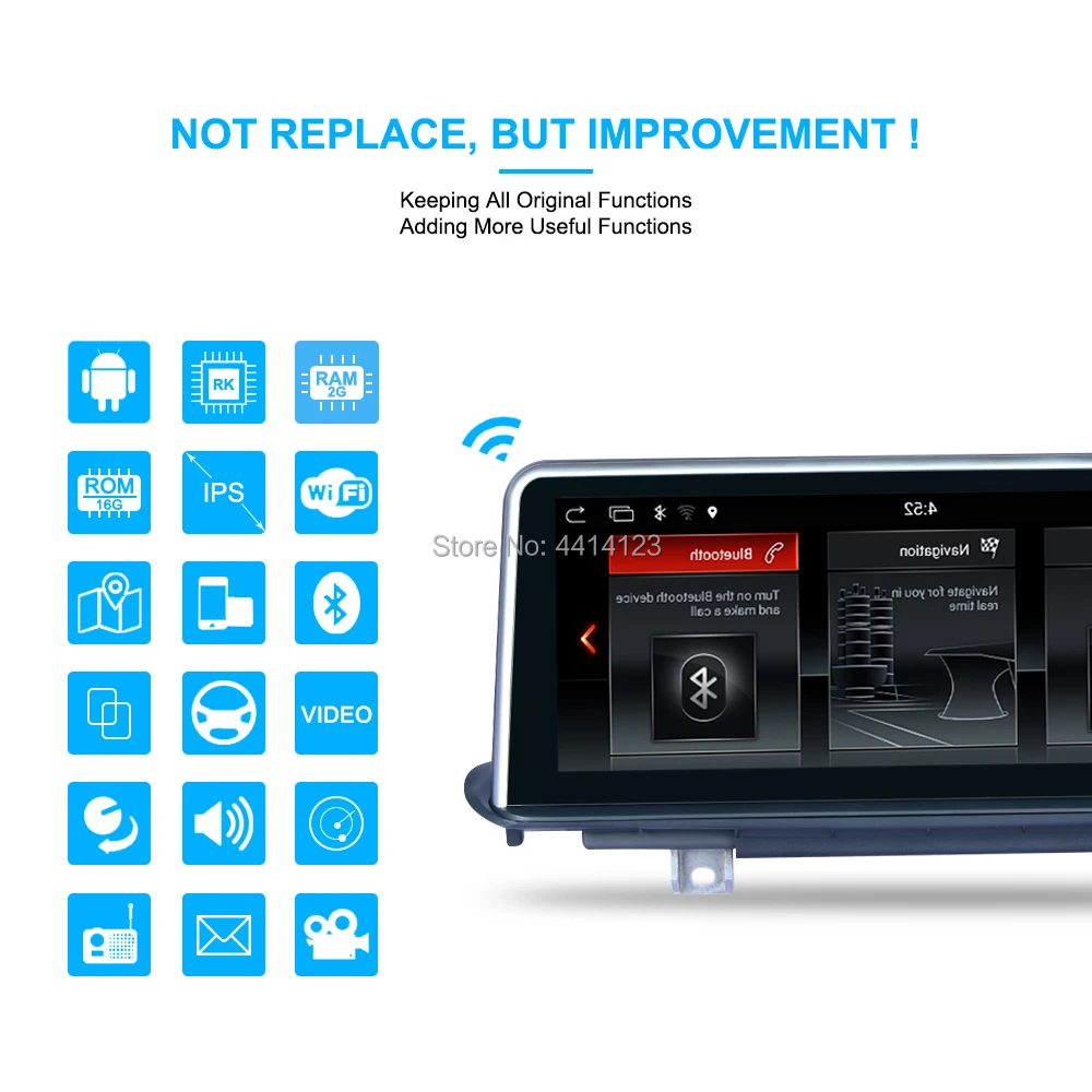 10,25 дюймов Android 7,1 автомобильный мультимедийный плеер Автоматическая навигация для BMW 3 серии F30 F31 F23 F32 F33 F36 NBT система автомобильный dvd-плеер