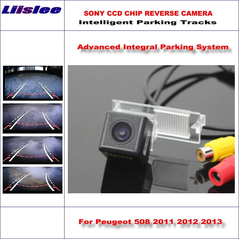 

Liislee HD CCD SONY Rear Camera For Peugeot 508 2011 2012 2013 Intelligent Parking Tracks Reverse Backup / NTSC RCA AUX