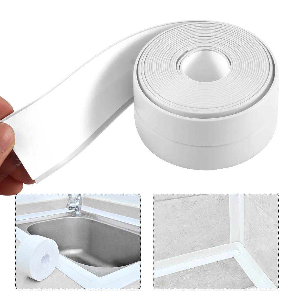3 8 см x 2 м ПВХ стены Стикеры Кухня Sticke DIY Водонепроницаемый уплотнительной ленты