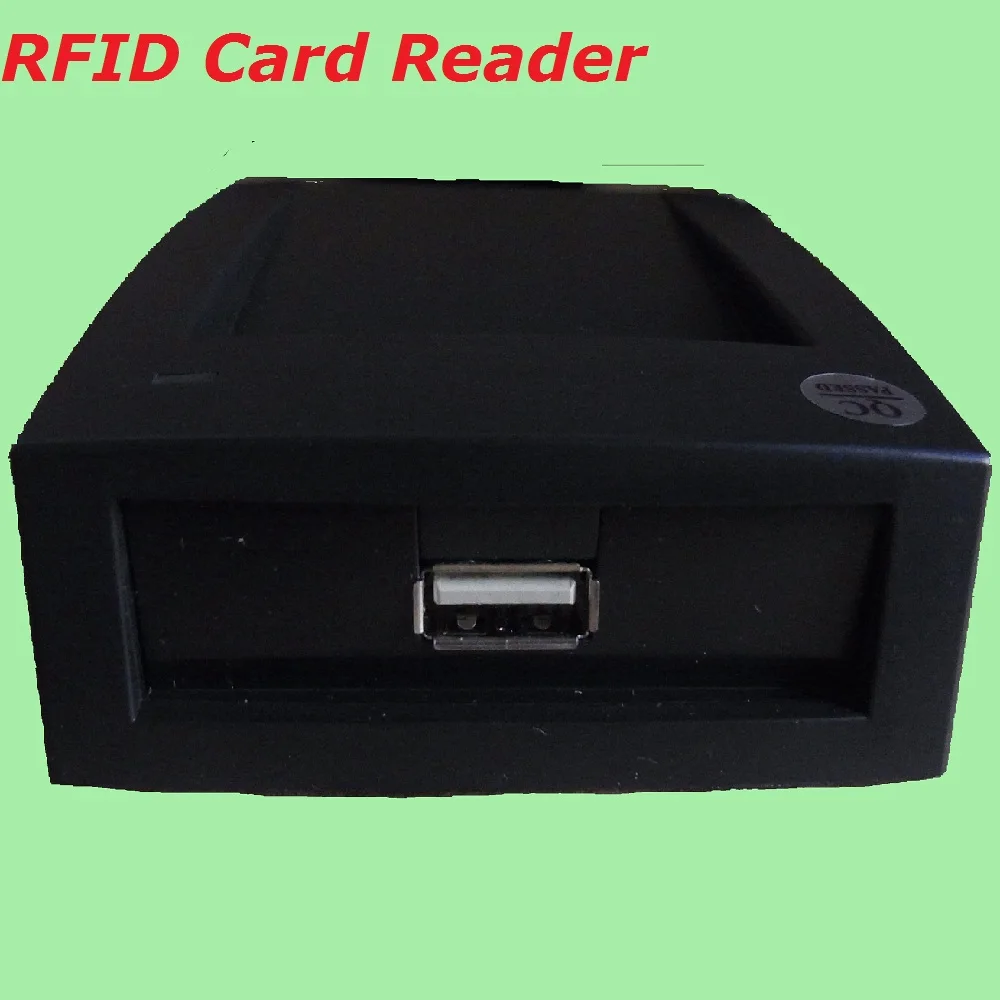 125khz USB RFID ID Contactless Proximity Smart Card Reader Read First 10 Digital EM4100 Windows High Quality &5pcs Free Keyfob