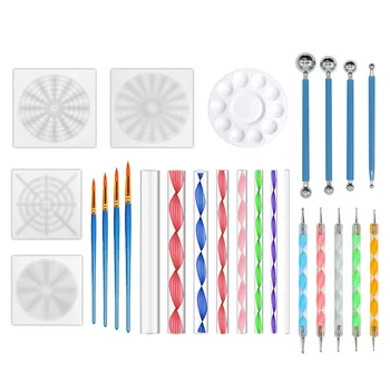 

Dotting Pen Pottery Ceramics Statue Carving Embossing Tool Pottery Clay Sculpting Ball Stylus Set DIY Mandala Painting Nail Stam