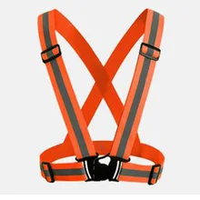 Унисекс безопасность, высокая видимость отражения жилет для бега и езды на велосипеде жилет светоотражающий пояс жилет безопасности