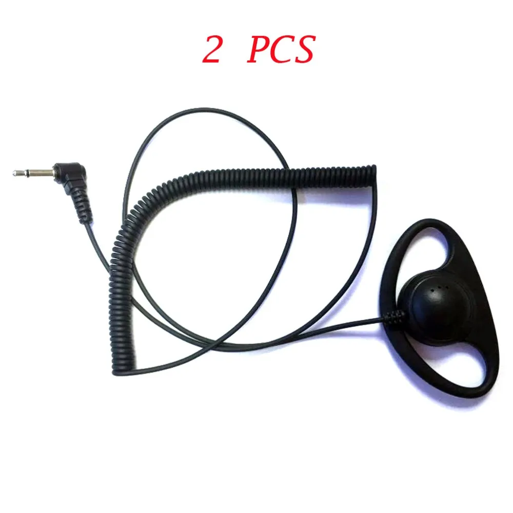 3.5mm D ring Listen only earpiece receive only earphone for Motorola For kenwood For baofeng two way radio microphone (2)