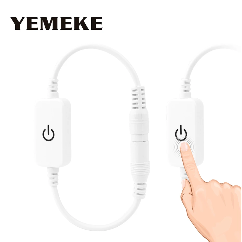 

LED Touch Dimmer 12V 24V 96W Brightness Control Led Dimmer 1 Key Adjustment Led Touch Dimmer For Single Color Led Strip Light