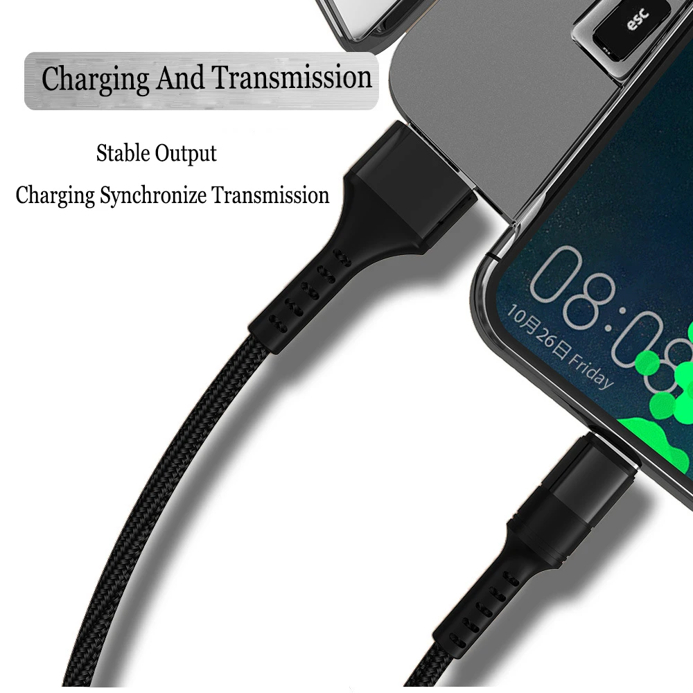 USB نوع C كابل ل USB C الهاتف المحمول كابل 5A كابل يو إس بي سريع الشحن ل USB نوع-C الأجهزة