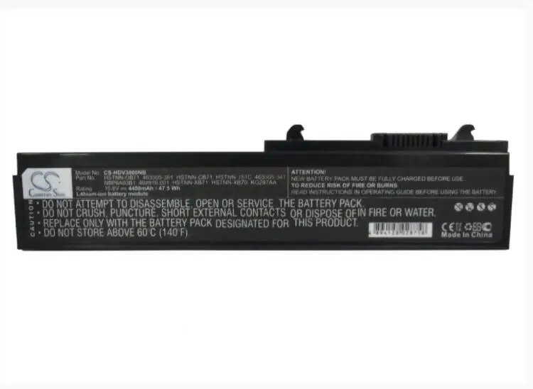 Cameron sino 4400 mAh батарея для hp Pavilion dv3000 dv3004TX dv3009TX dv3014TX dv3019TX dv3024TX dv3029TX dv3103tx dv3108tx