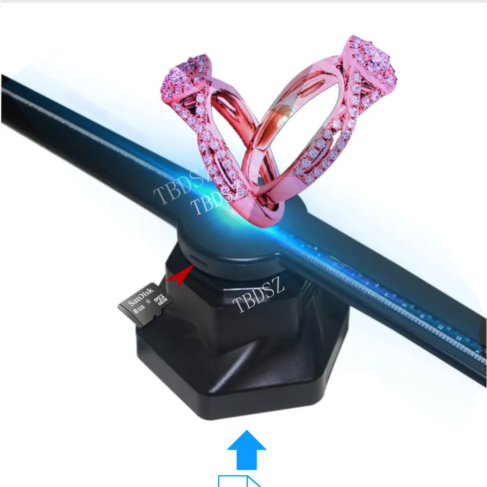 Ventilador de Olho Tbdsz Computador Wi-fi Holograma Holográfico Projetor Publicidade Display Led fã Luz nu Logo 3d 9 TBDSZ Computador Wi fi 3D Holograma Holográfico