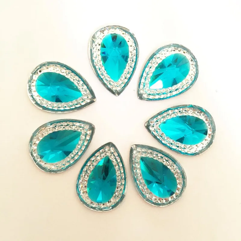 

Drop resin 100PCS 13*18mm Flatback Appliques/wedding decoration diy crafts D315*5
