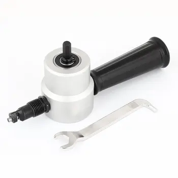 

SOSW-Gary Black Double Head Sheet Nibbler Metal Cutter Drill Attachment