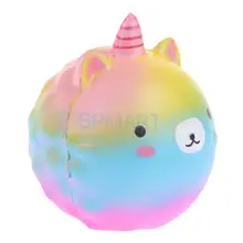 Мягкие PU животных единорог модель медленно расправляющиеся мягкие игрушки сжимаемые игрушки для детей наполнители