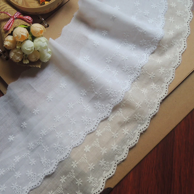 

Cotton lace cloth fabric decoration DIY handmade material width 13cm