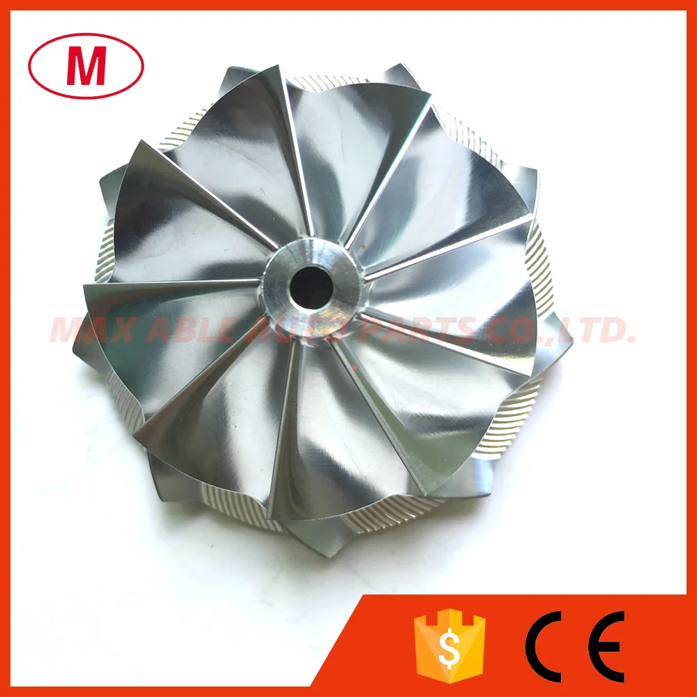 

K04 High Preformance Turbocharger Aluminum 2618/Milling/Turbo Billet Compressor wheel 51.03/61.98mm 9+0 blades Forward Direction