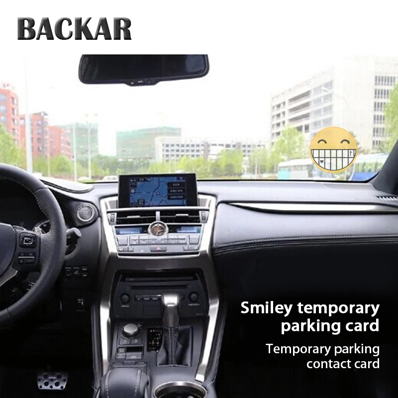 Парковочная карта BACKAR Smiley Стикеры для стайлинга автомобиля универсальные Ford focus 2