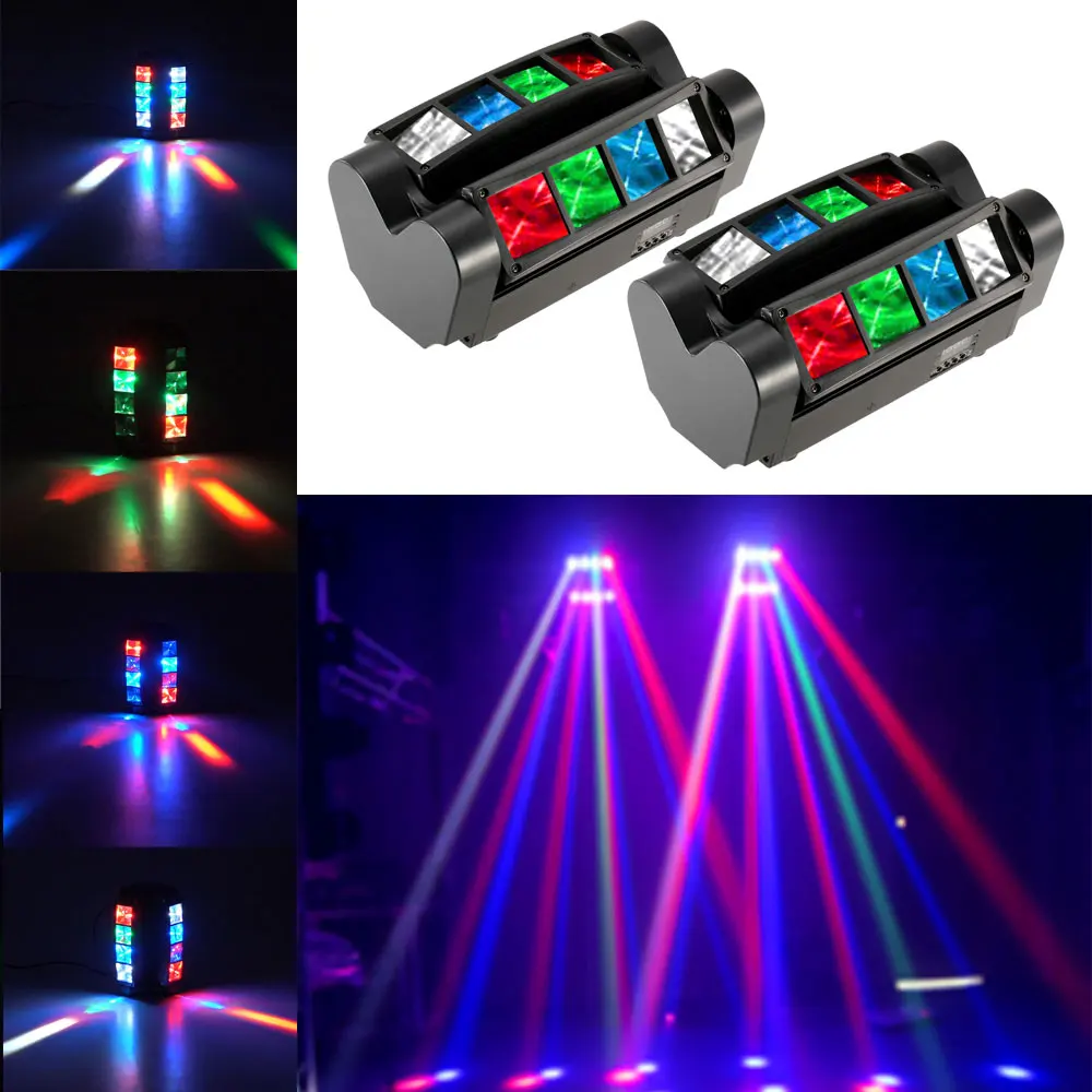 Диско DJ вечерние 90 W RGBW светодиодный DMX512 звуковая активация автоматический запуск мини-паук световой луч для сцены двигая головой