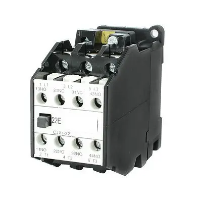 

CJX1-22 AC Contactor 110V 50Hz Coil 22A 3-Phase 3-Pole 2NO + 2NC