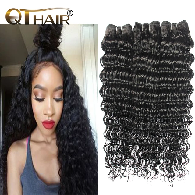 Deep Wave Brazilian Hair Bundles 3 Pcs Brazilian Deep Wave Curly